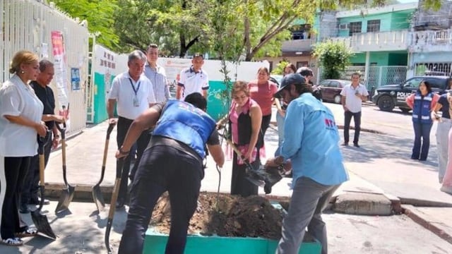Monterrey fortalece educación ambiental con reforestación escolar.