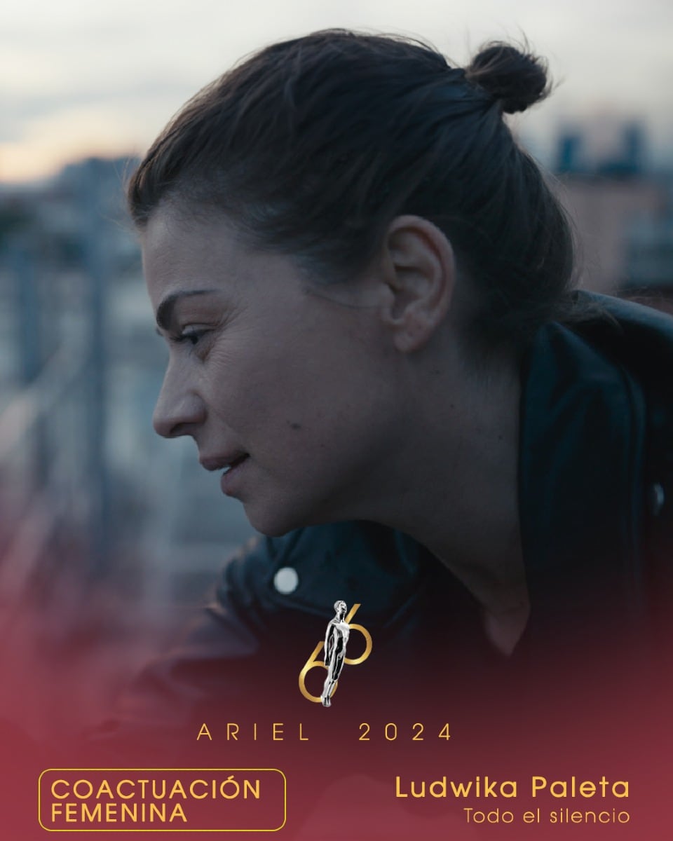 Ludwika Paleta ganadora a los Premios Ariel 2024 en la categoría Mejor Coactuación Femenina