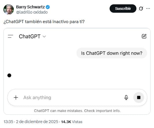 Memes porque ChatGPT dejó de funcionar