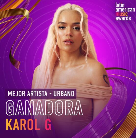 Latin American Music Awards 2024: Karol G gana a Mejor Artista – Urbano