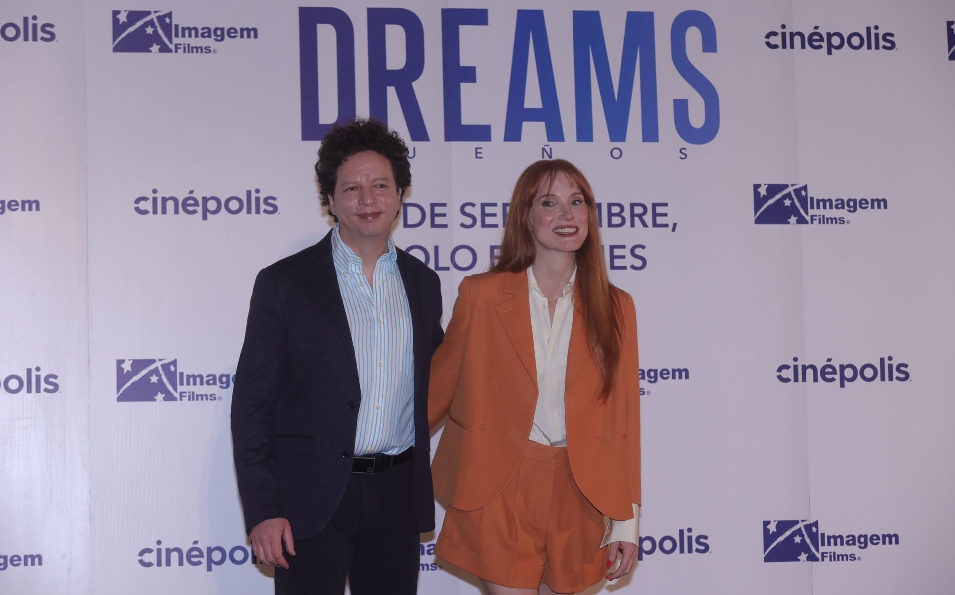 Jessica Chastain y Michel Franco promocionan Dreams en México