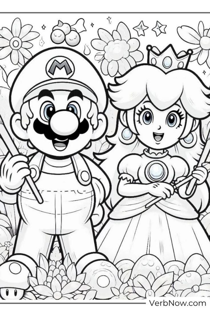 Dibujos de Mario Bros. para colorear