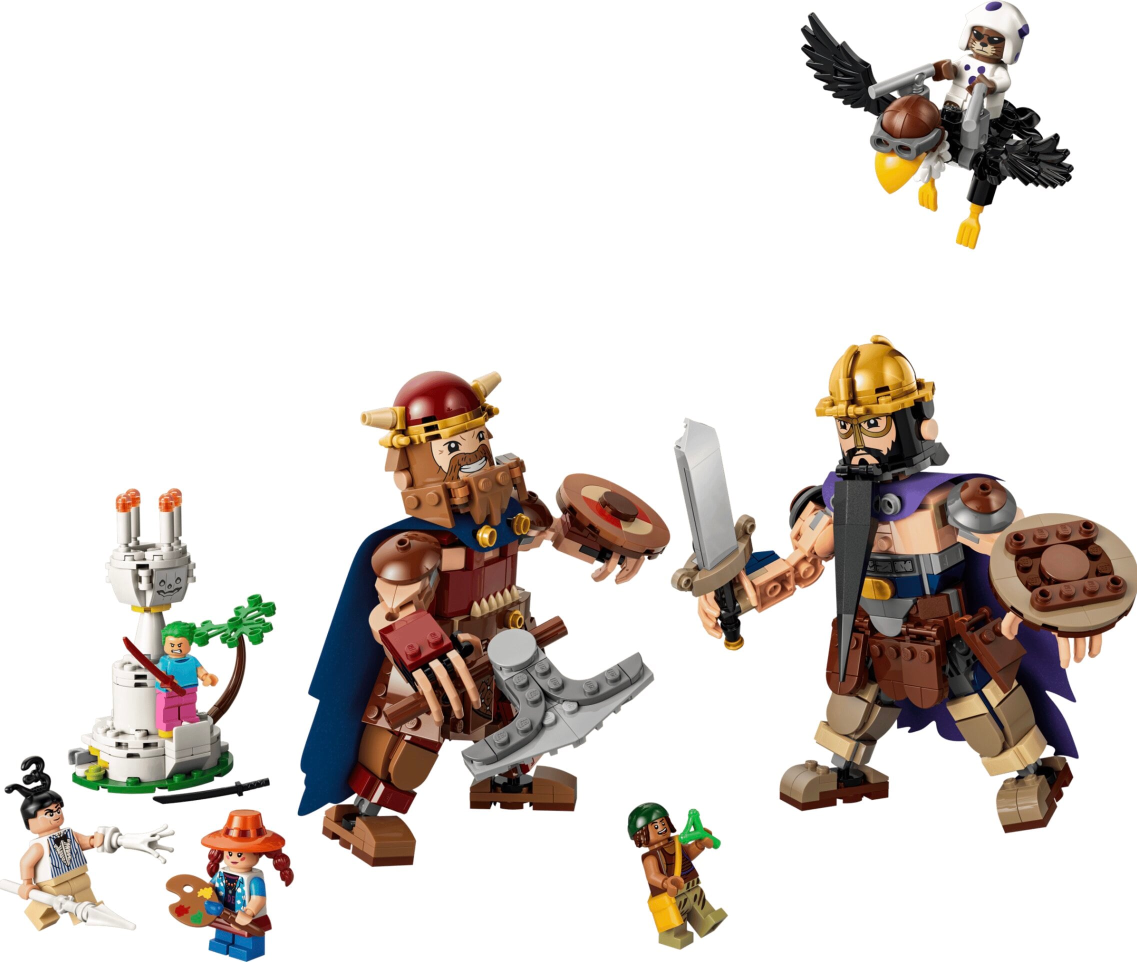 LEGO ONE PIECE Dorry vs. Brogy: Gigantes de Jardín Pequeño