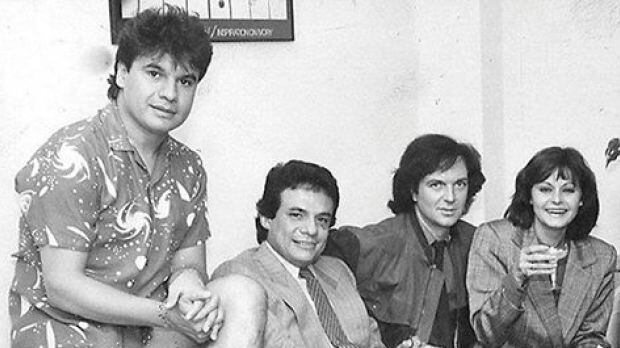 Viralizan foto de Camilo Sesto al lado de José José, Juan Gabriel y Rocío Dúrcal