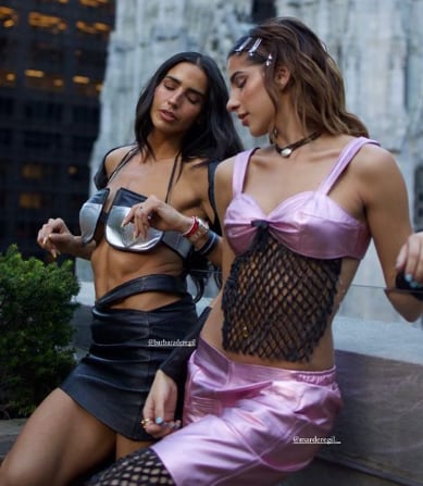 Mar de Regil y Bárbara de Regil en la Fashion Week de Nueva York