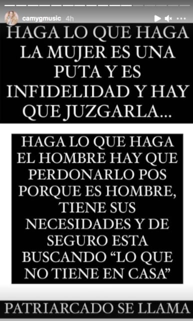 Camy G defiende a Kimberly Flores