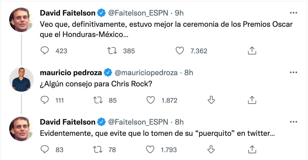 David Faitelson podría dar consejo a Chris Rock