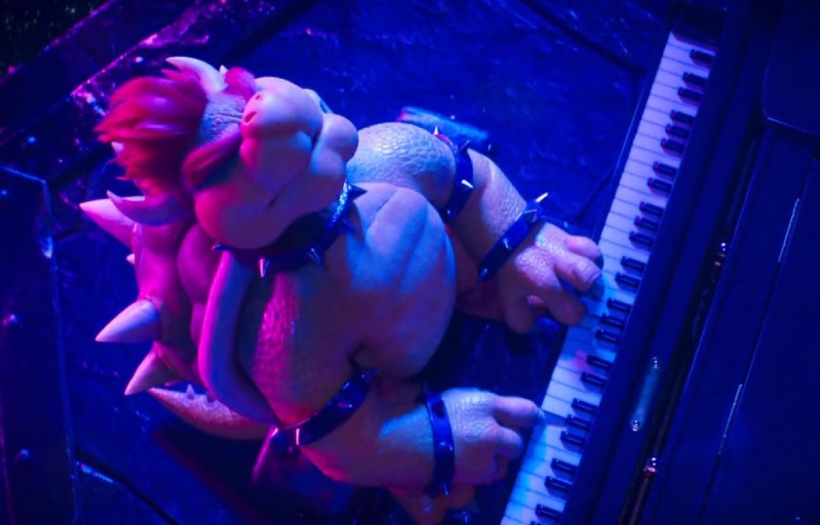 Bowser cantando Peaches en Super Mario Bros. La Película