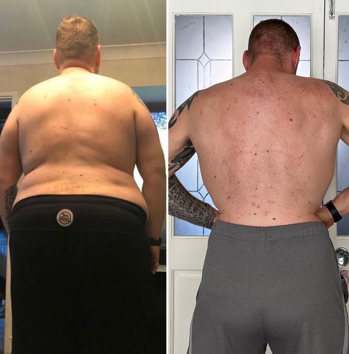 Matthew Riggs, quien perdió peso por pregunta de su hijo