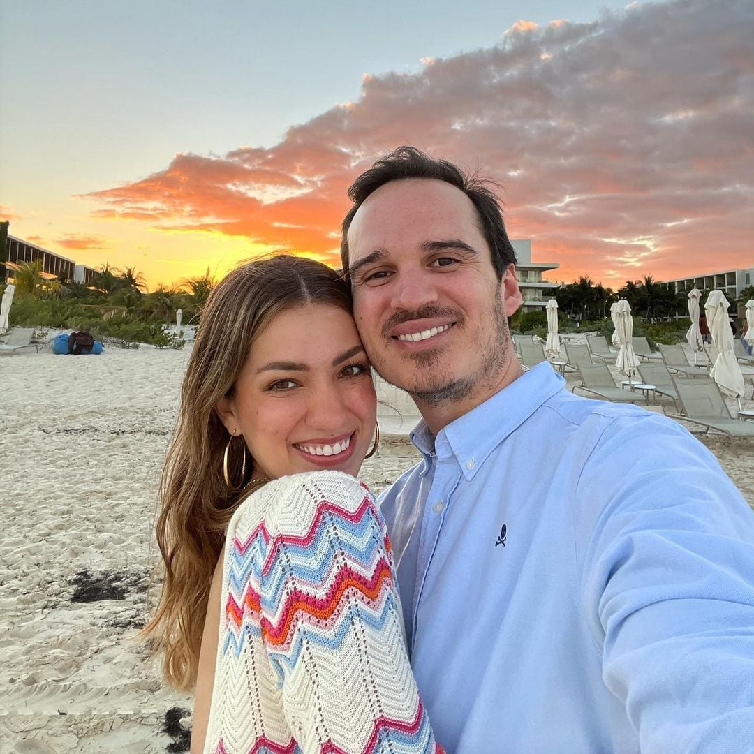 Natalia Merino, Cinnamon Style, con su esposo Sebastián Guerrero.