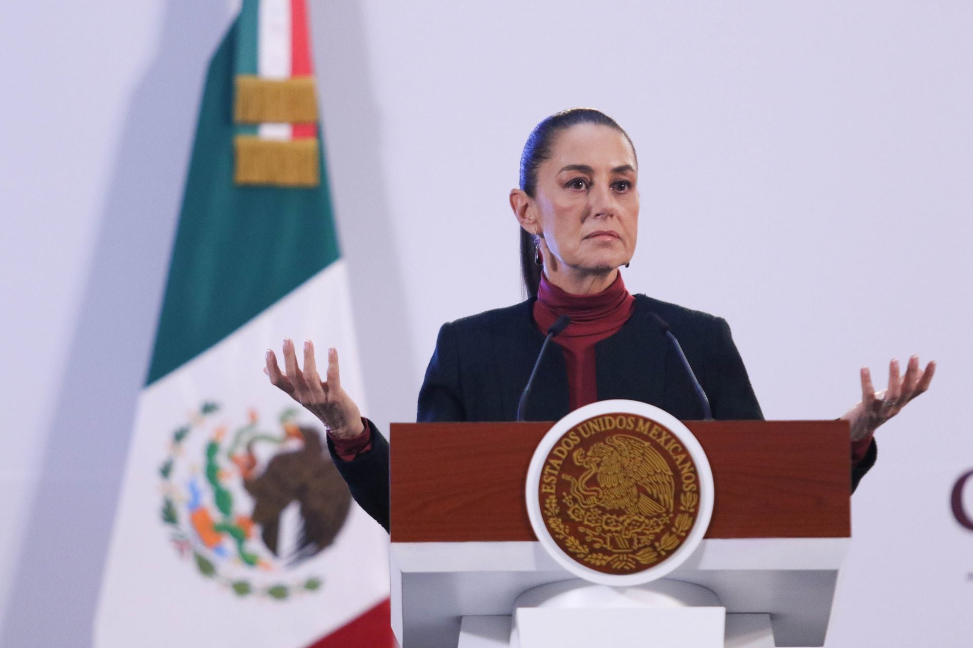 Claudia Sheinbaum en conferencia mañanera del 4 de noviembre
