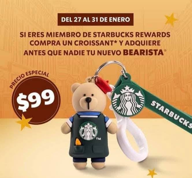 Bearista Starbucks Día del Croissant