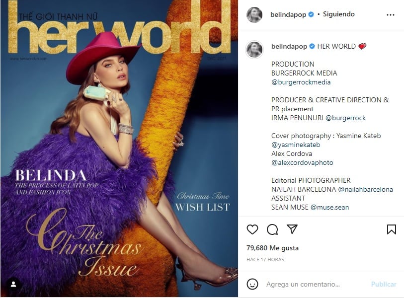 Belinda presume su vida fashionista