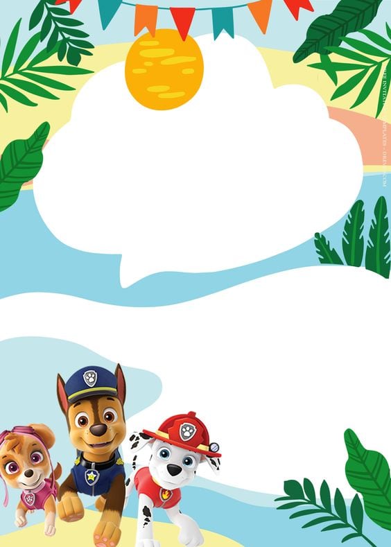 Tarjetas de Paw Patrol para el Día del Padre