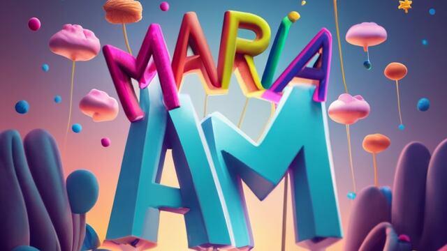 Nombre 3D de inteligencia artificial