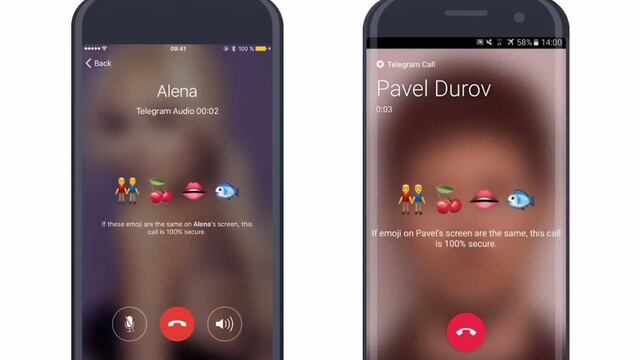 Llamadas de voz en Telegram.