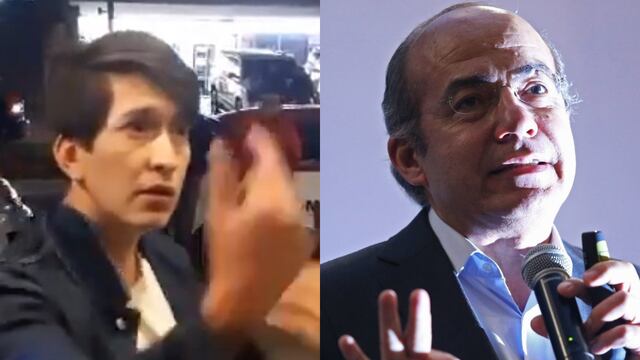 Juan Pablo Sánchez Gálvez junto a Felipe Calderón