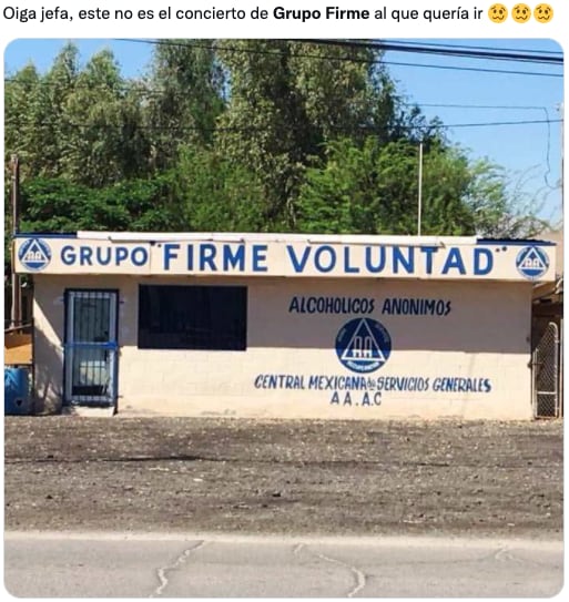 Memes concierto de Grupo Firme