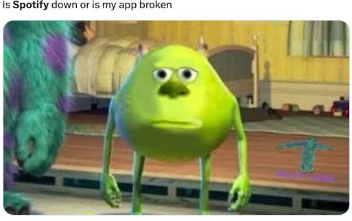 La caída de Spotify provoca memes entre los usuarios