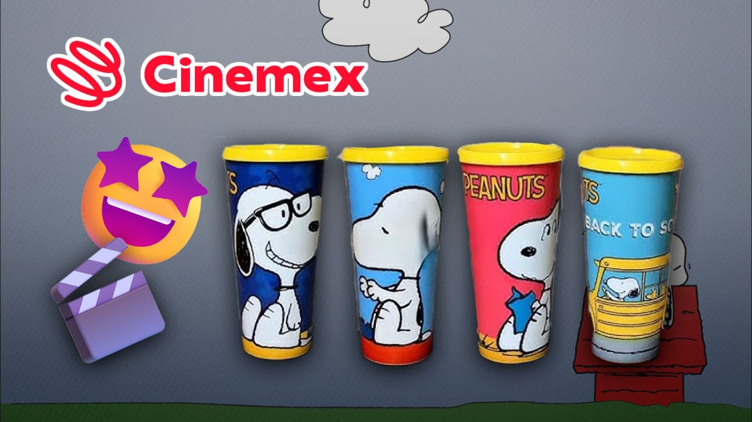 ¿Cuándo comprar los vasos coleccionables de Snoopy en Cinemex? Fecha por el 75 aniversario de Peanuts