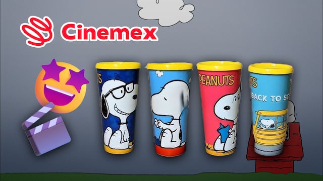 ¿Cuándo comprar los vasos coleccionables de Snoopy en Cinemex?