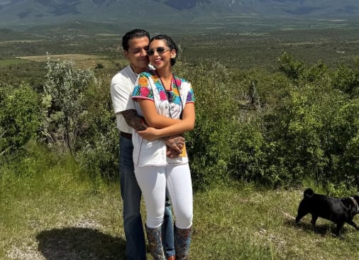Christian Nodal y Ángela Aguilar