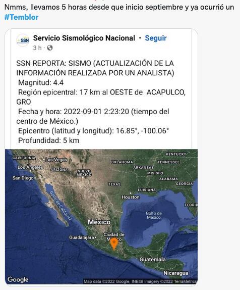 Memes por sismo en septiembre