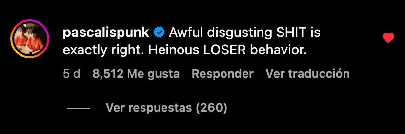 Pedro Pascal en Instagram