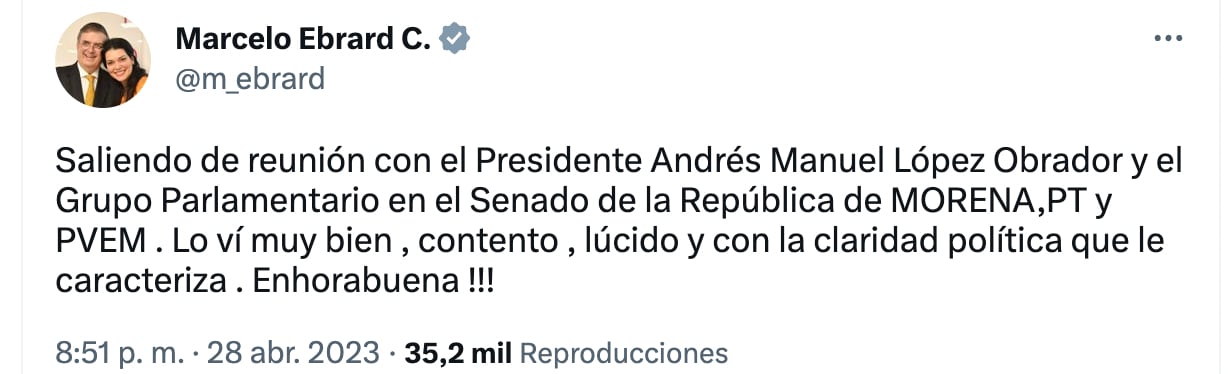 CELEBRAN REUNIÓN ENTRE AMLO, SENADORES Y CORCHOLATAS