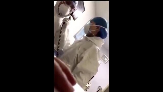 Las imágenes podrían corresponder a un hospital de Wuhan.