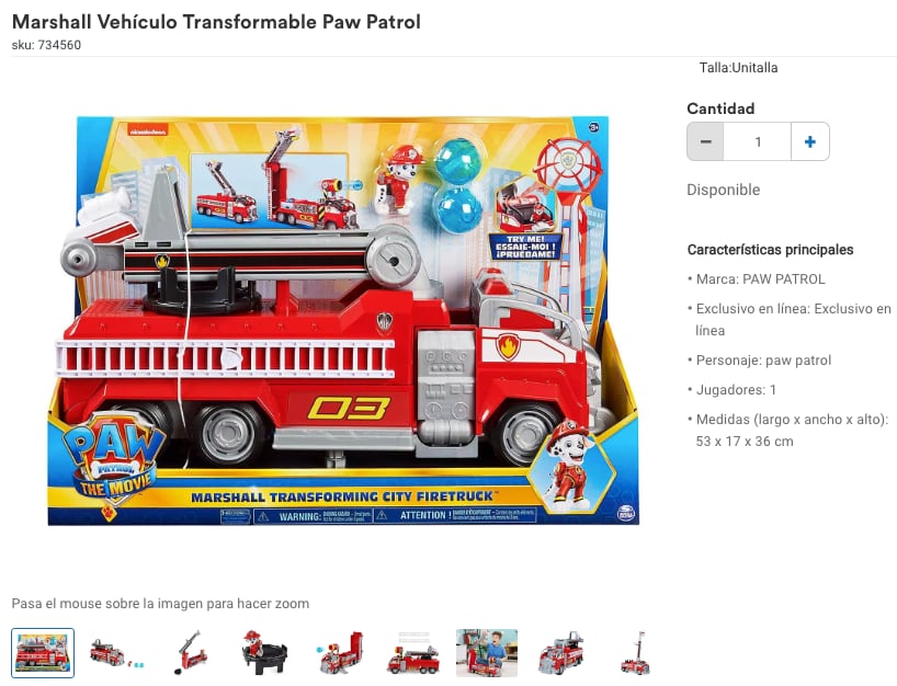 juguetes de Paw Patrol en Coppel