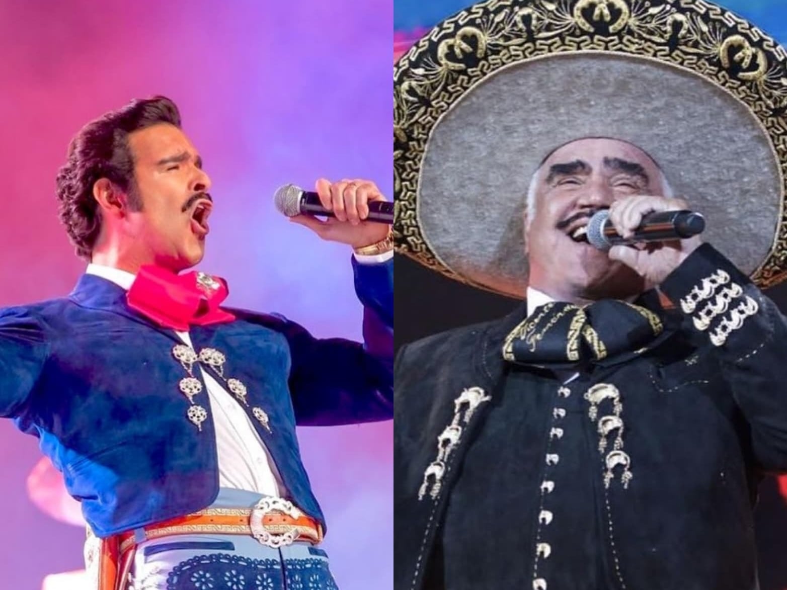 Pablo Montero y Vicente Fernández.