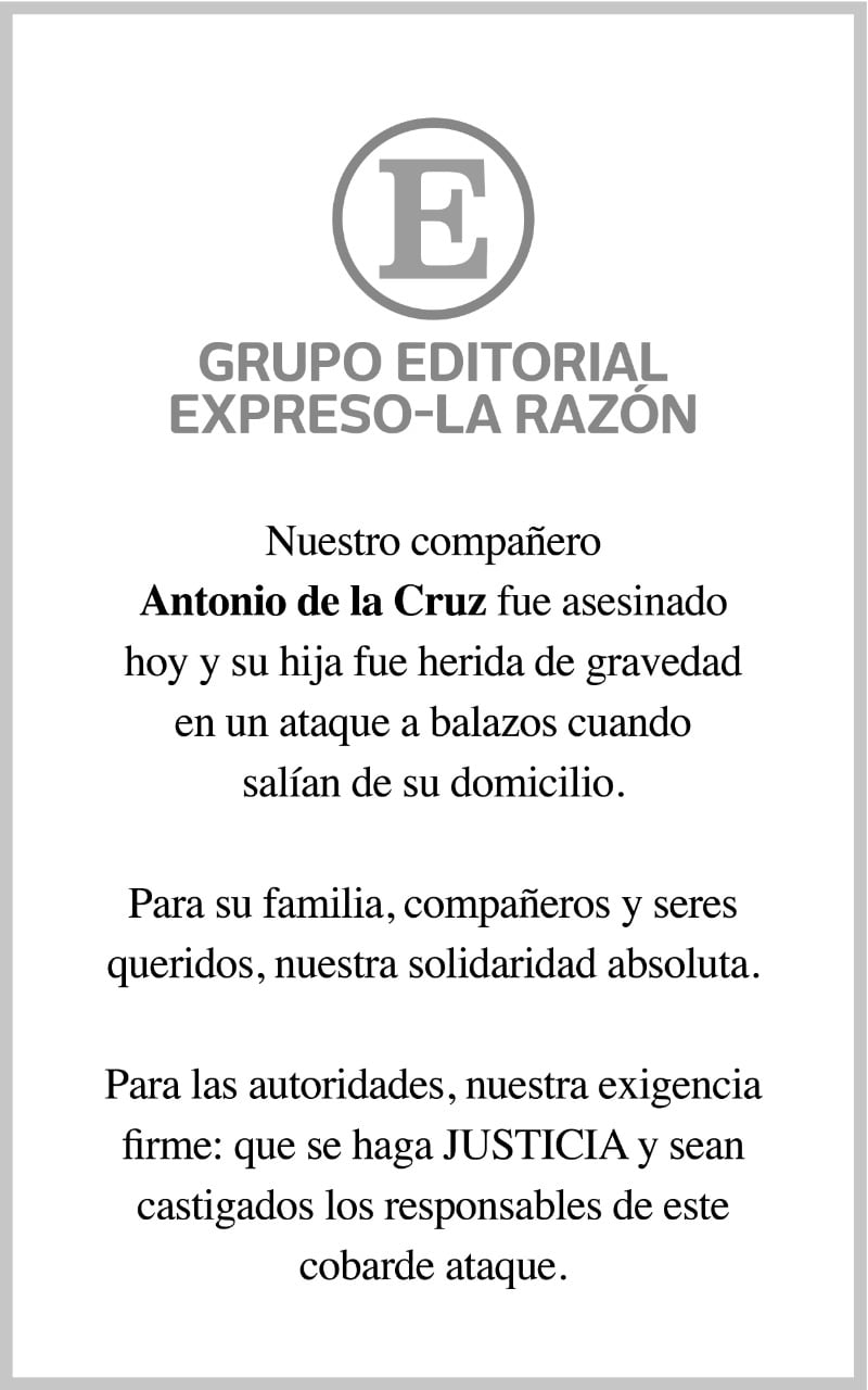 Periódico Expreso reporta que hija de Antonio de la Cruz se encuentra grave; exige justicia