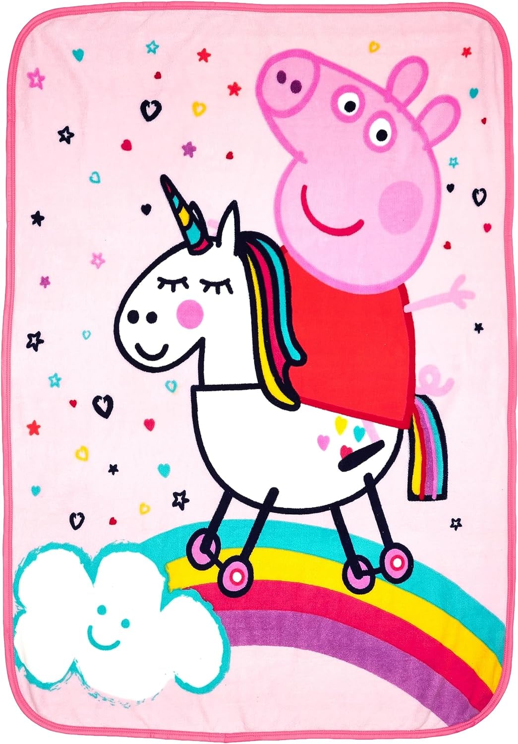 Cobertor de Peppa Pig en unicornio
