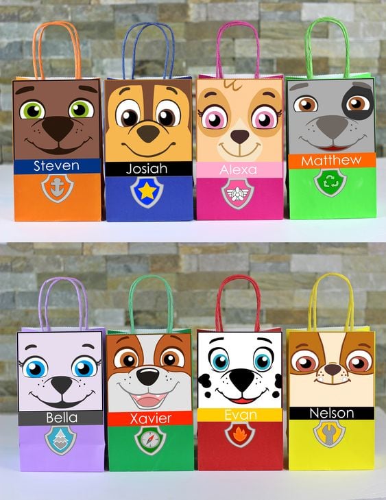 Dulceros de Rocky de Paw Patrol para el Día del Niño