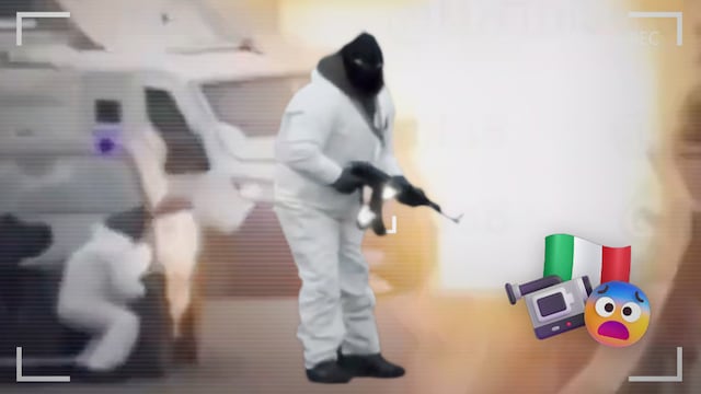 Así fue el robo de película a una camioneta de valores en Italia