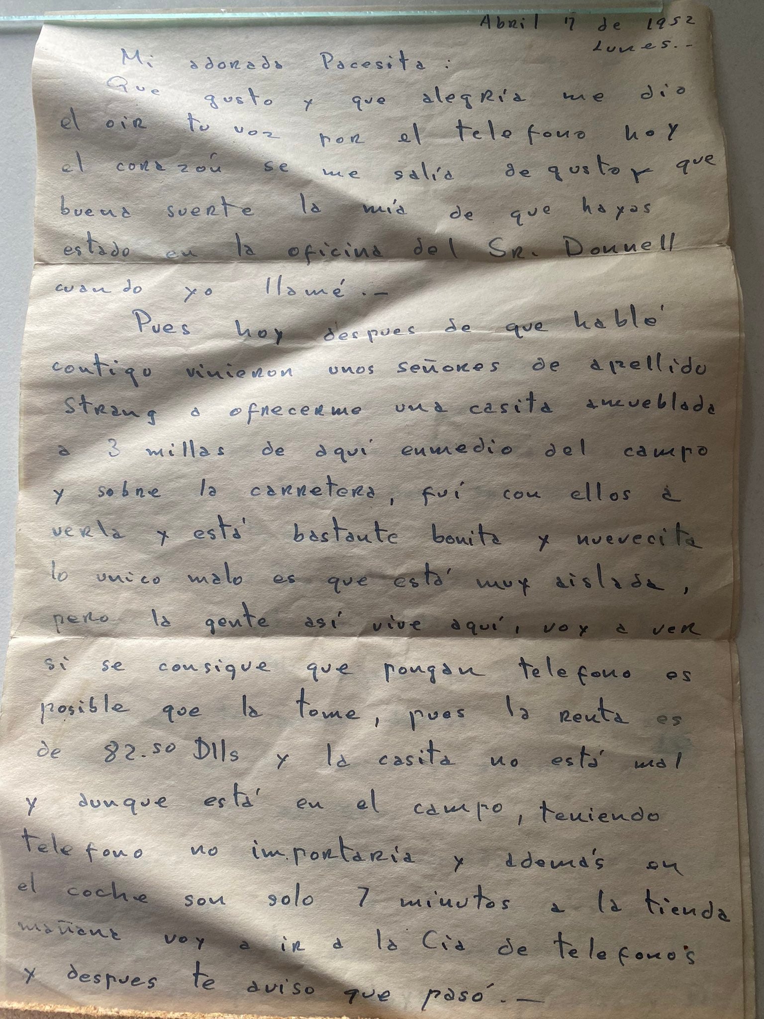 Carta de 1952