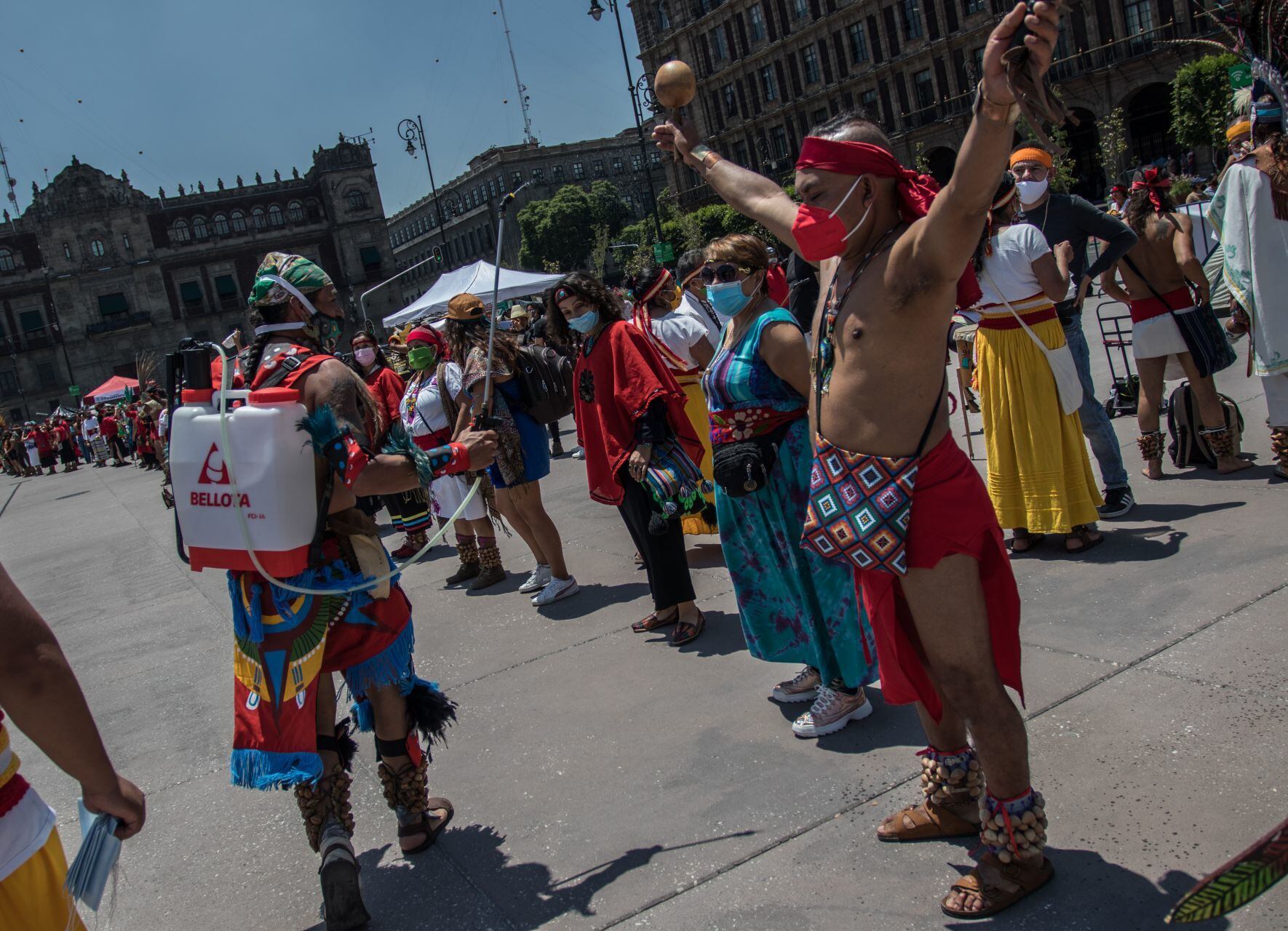 Conmemoración del 696 aniversario de la fundación de México-Tenochtitlán