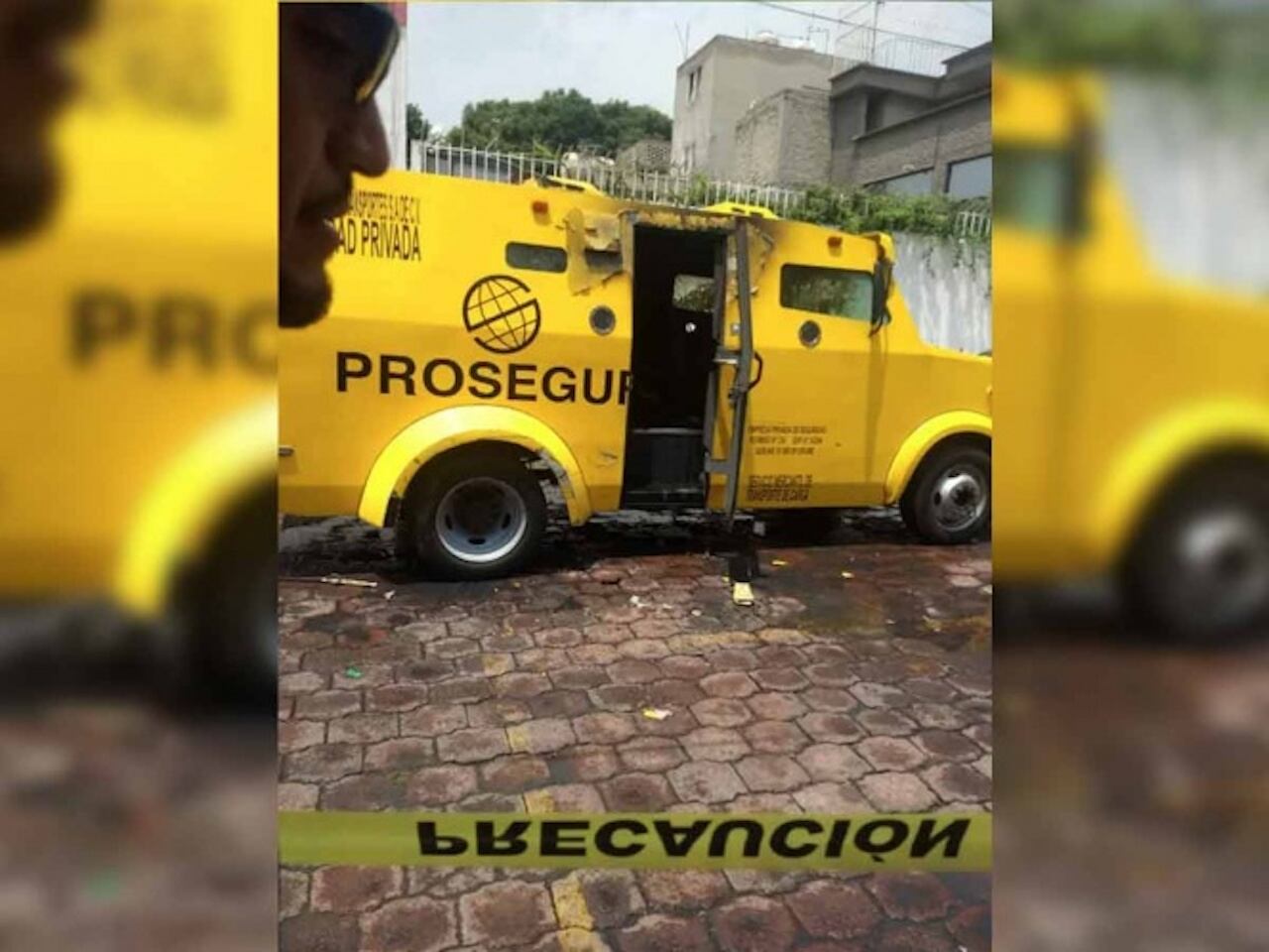 La camioneta fue abandonada.