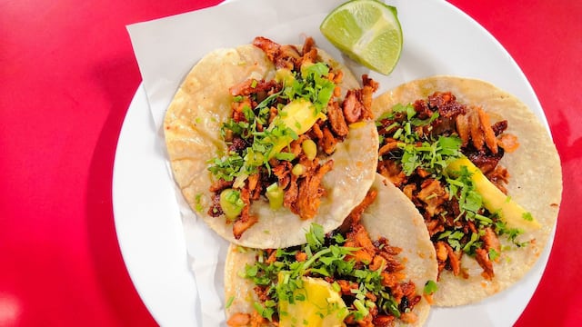 Tacos de carne al pastor