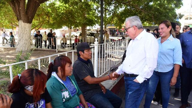 Rubén Rocha en Juan José Ríos