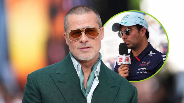 Brad Pitt declara su amor por Checo Pérez y lo defiende de sus críticos en F1