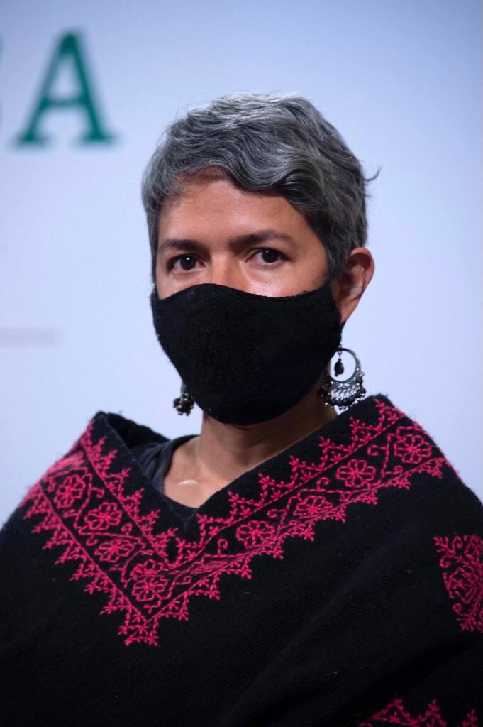 Karla Quintana en la mañanera