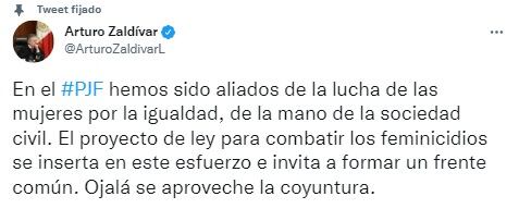 Arturo Zaldívar sobre feminicidios