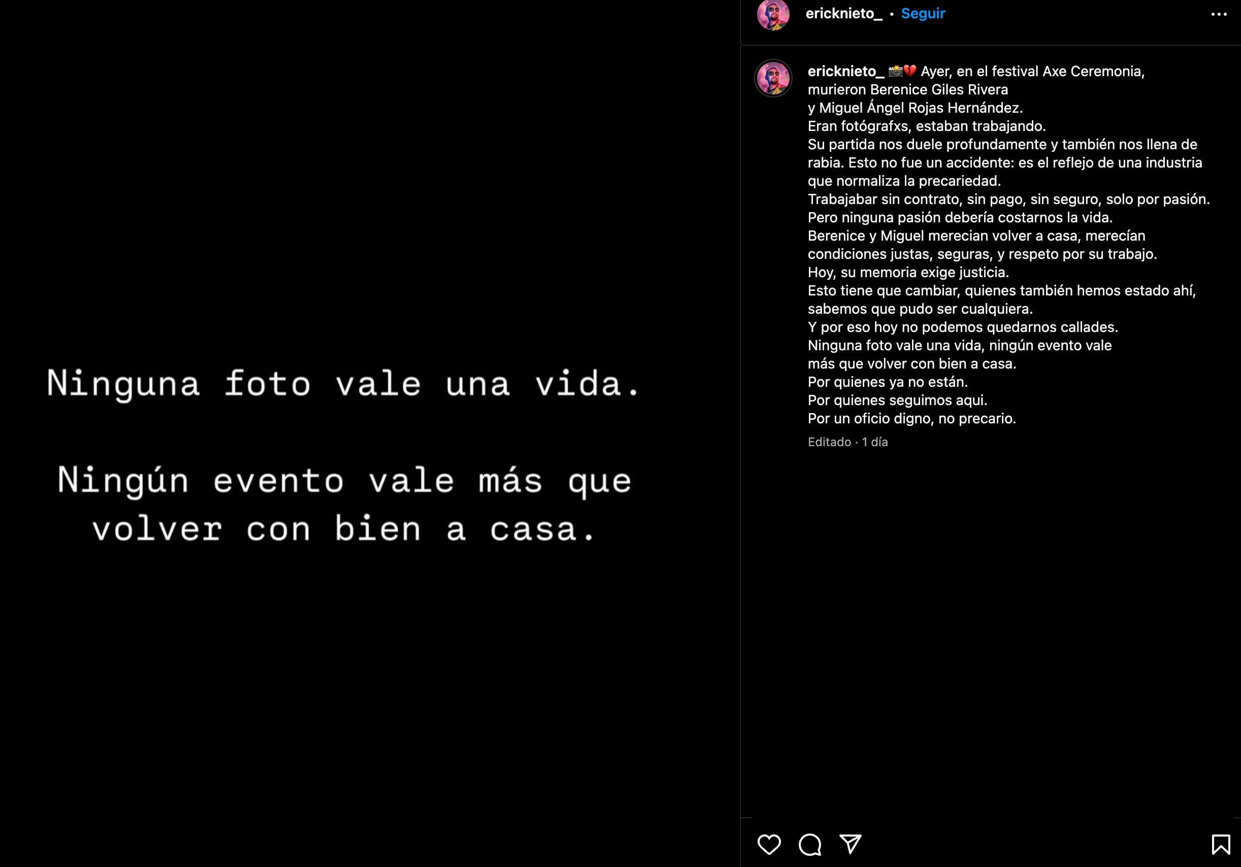 Christian Nodal se enteró de lo ocurrido en Axe Ceremonia 2025 por su director creativo