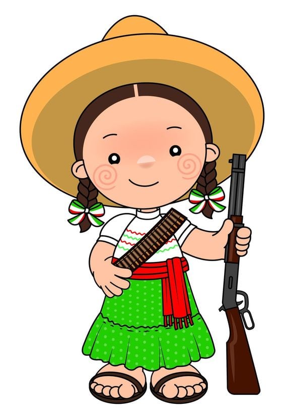 Dibujos de Adelita para colorear por el 20 de noviembre