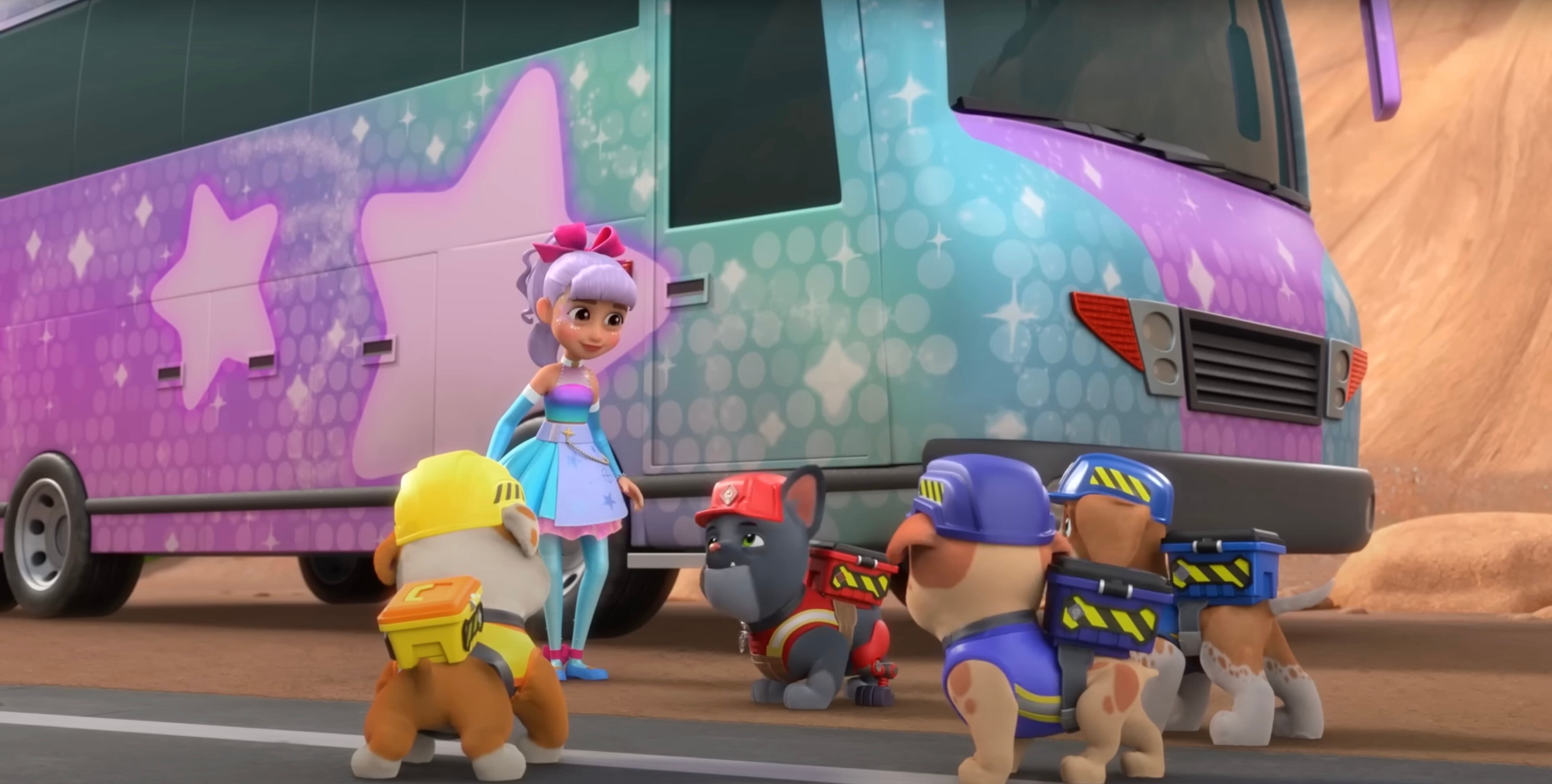 Rubble y Equipo con Paw Patrol conocen a una estrella pop por el Día Internacional del DJ