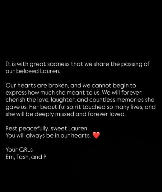 Muere Lauren Bennett