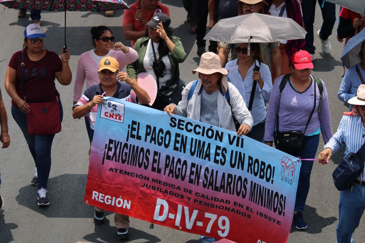Paro de maestros en Chiapas