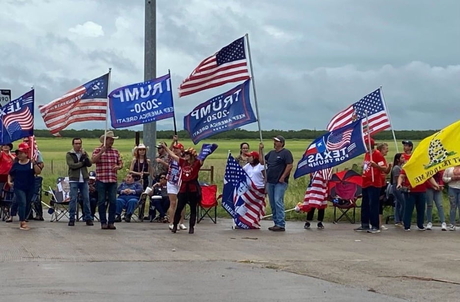Simpatizantes de Donald Trump/@Telemundo40